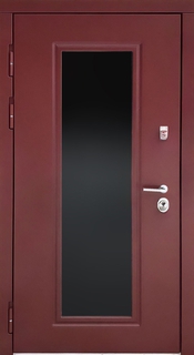 Входная термодверь МДФ RAL с большим стеклом