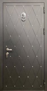 Входная термодверь с порошковой покраской и кнокером Входная термодверь с порошковой покраской и кнокером